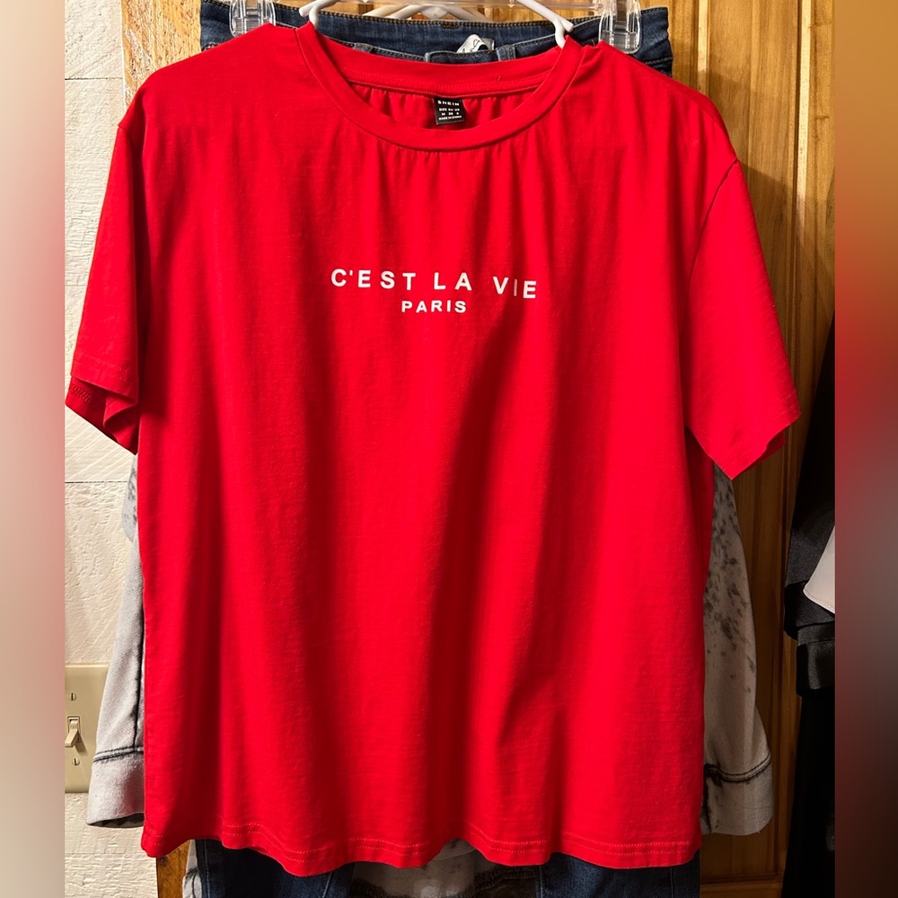 C’est La Vie Tee Cropped